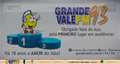 Desktop Screenshot of grandevalefm.com.br